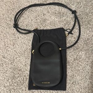 Bandolier Black Crossbody Phone Case Julian circle bag